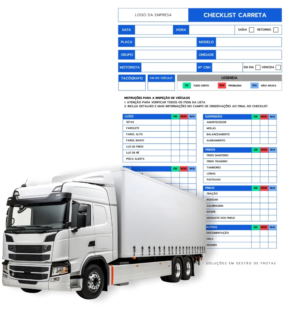Checklist para Carreta