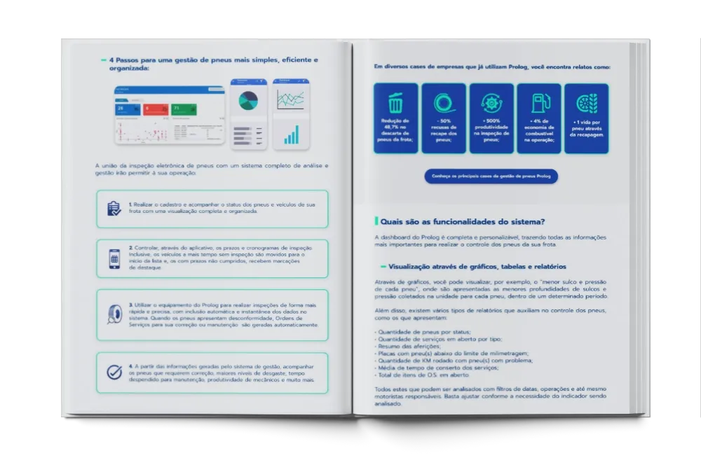 Mockup do guia Gestão de Pneus Prolog
