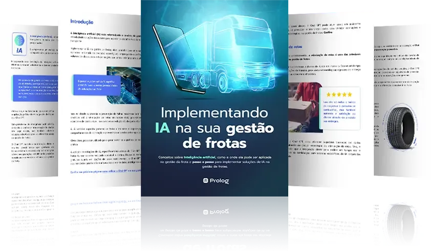 Páginas internas do kit IA na Gestão de Frotas
