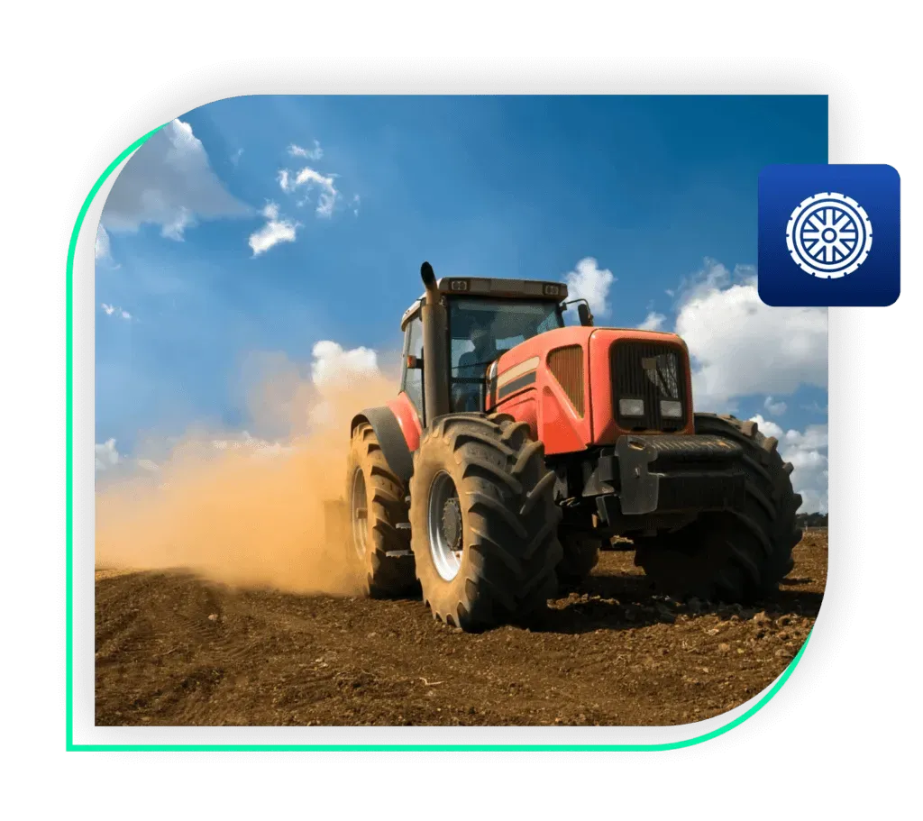 Painel de gestão de pneus do Prolog para a operação agrícola