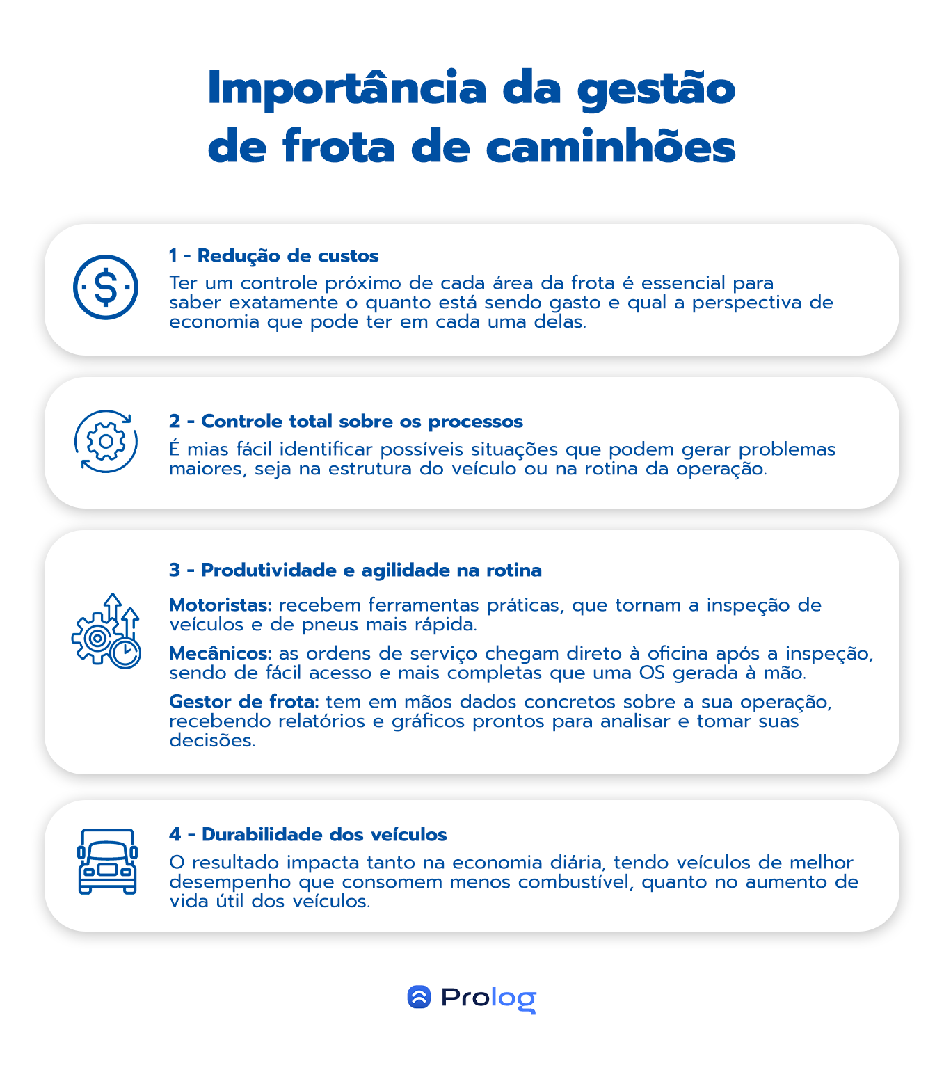 Importância da gestão de frota de caminhões.