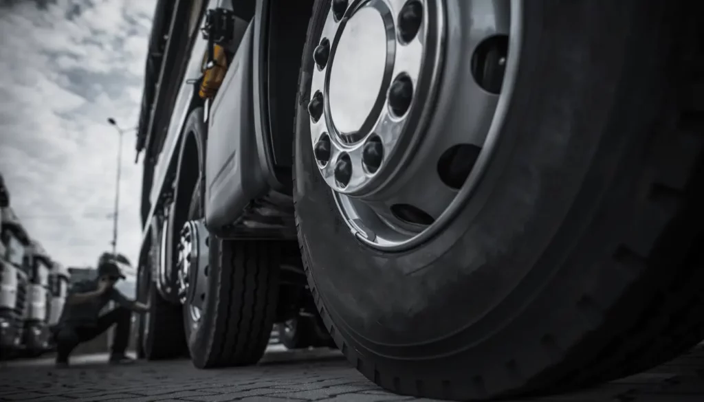 Faça a calibragem de pneus de caminhão do jeito certo.
