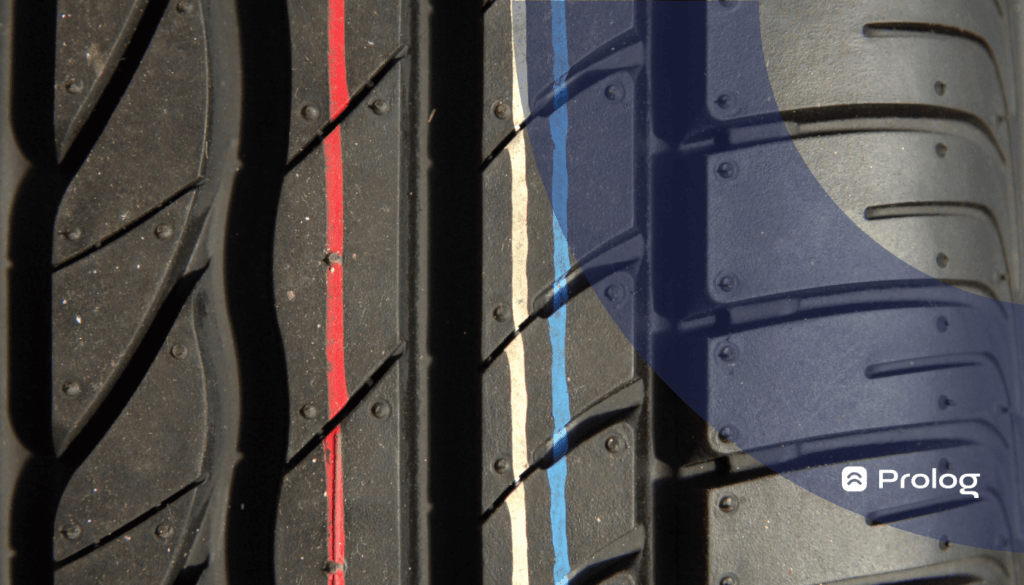 Entenda a função das listras coloridas nos pneus novos.