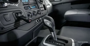 Sistema de câmbio automático do caminhão.